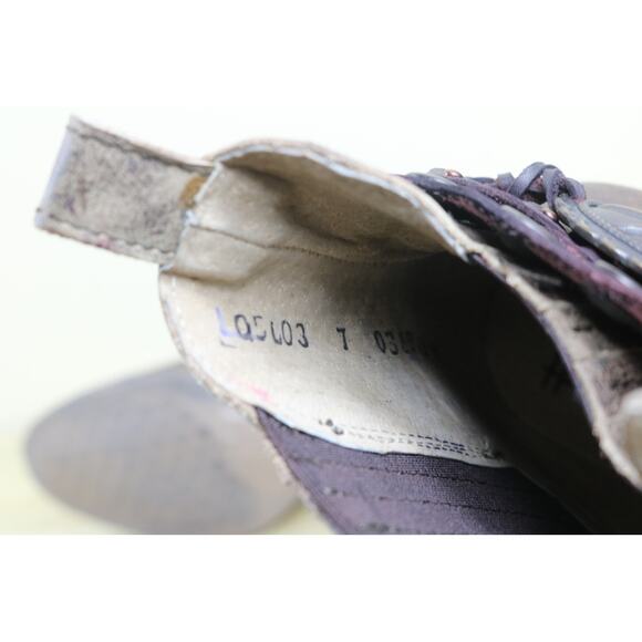 New Circle G by Corral Boots 7 Brown Leather Distressed Harness Studs Western - Picture 13 of 13